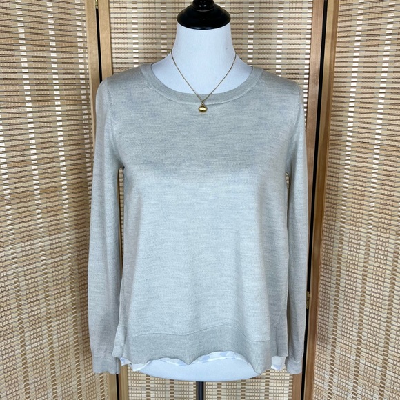 Club Monaco Floral Underlay Spring Sweater - Picture 2 of 10